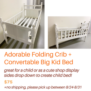 Vintage Crib + Convertible Toddler Bed