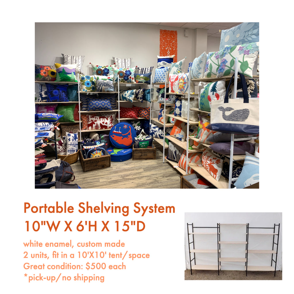 Adjustable + Portable Display Shelving (2 - sold separately)