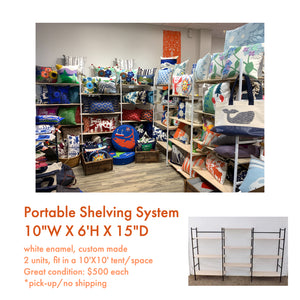 Adjustable + Portable Display Shelving (2 - sold separately)
